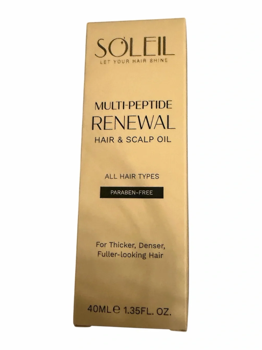 Soleil Multi-Peptide Renewal Hair & Scalp Oil - Gold